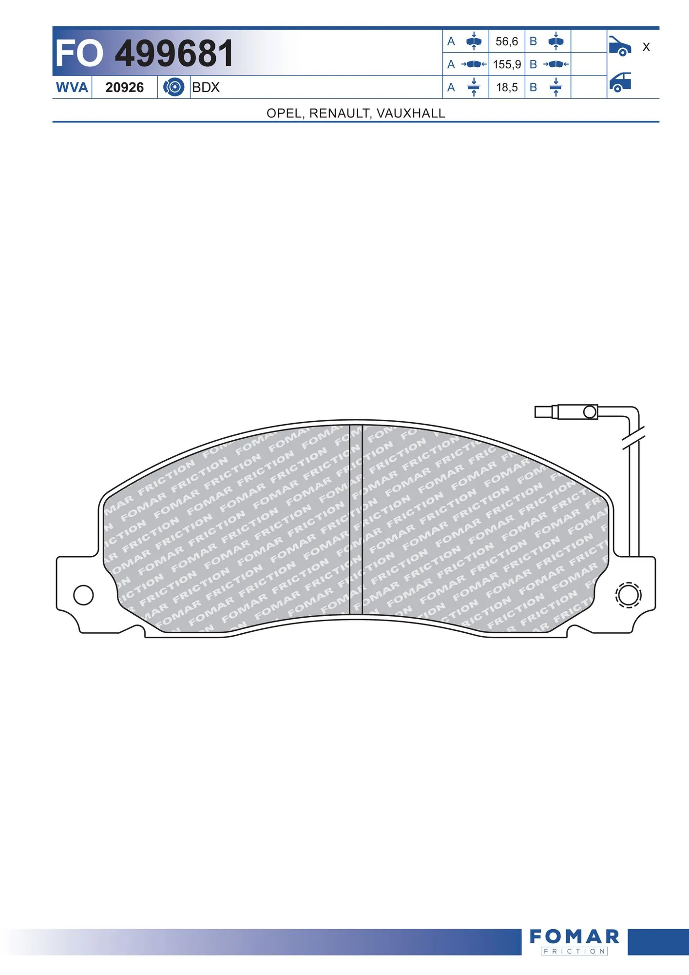 Brake Pad Set, disc brake